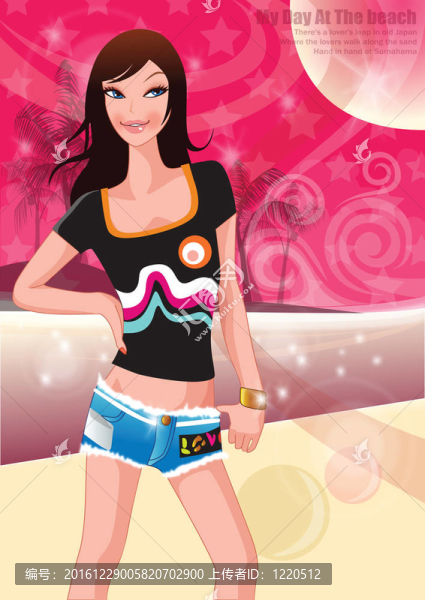 Beach的女人
