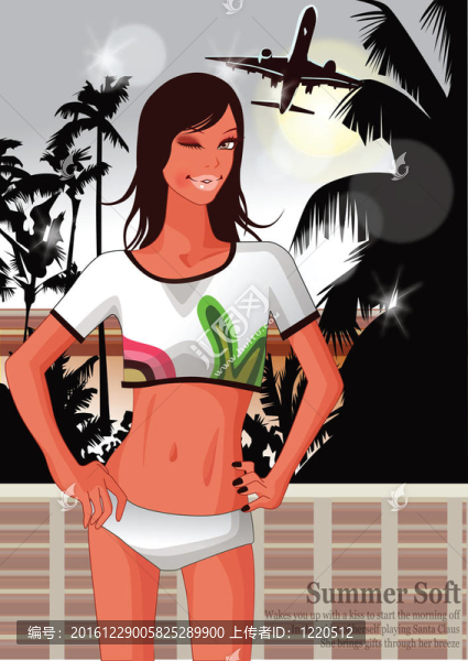 Beach的女人