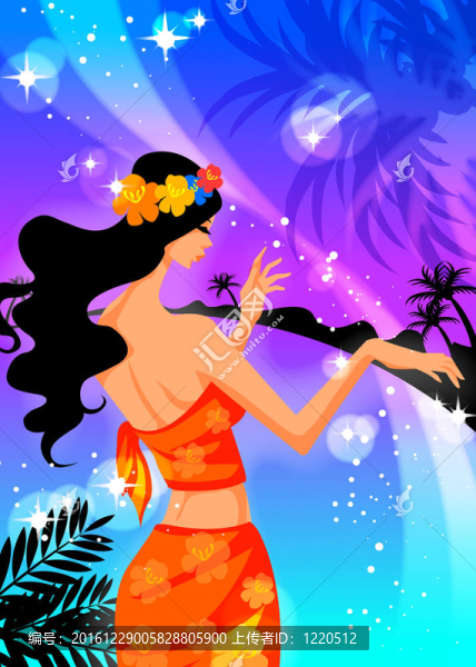 女人在夏天
