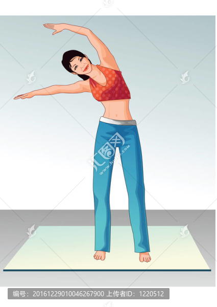 女人在瑜伽