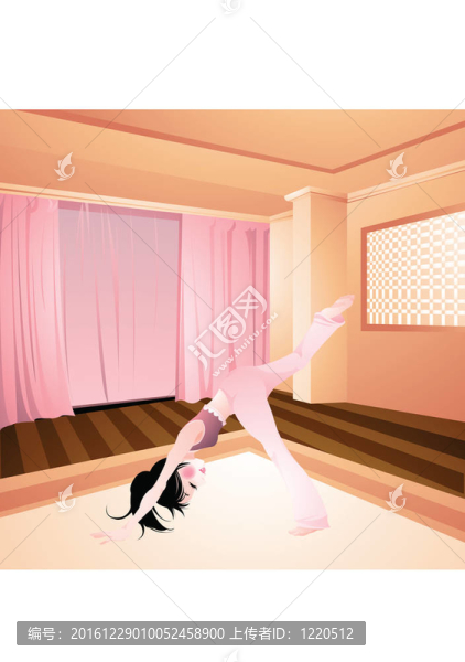 女人在瑜伽