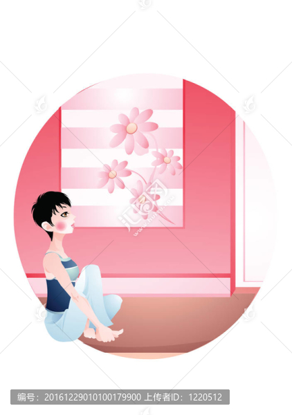 女人在瑜伽