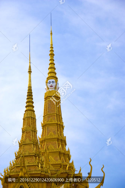 柬埔寨皇家宮殿建筑的尖頂