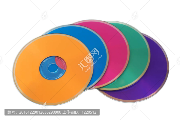 許多彩色多媒體光盤