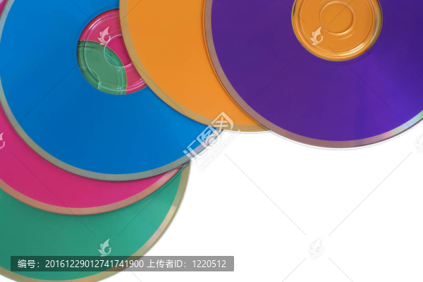 許多彩色多媒體光盤