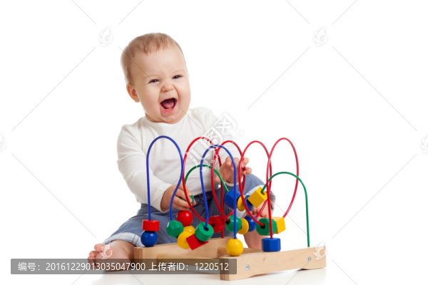 漂亮寶貝帶色彩教育玩具