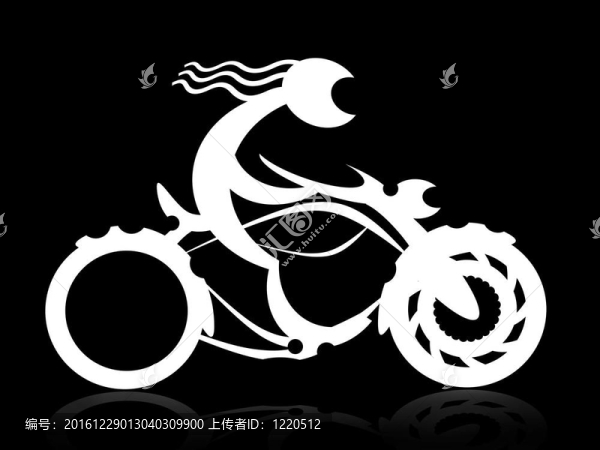 夜騎摩托車