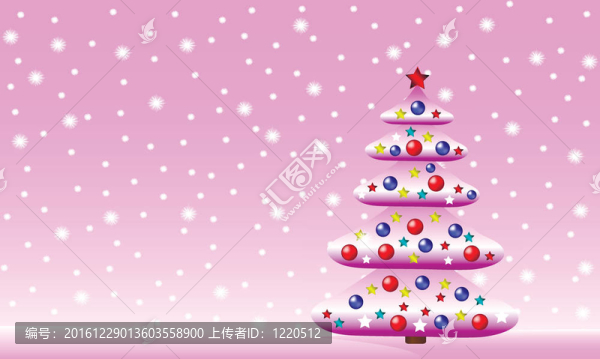 冬季圣誕景觀與樅樹