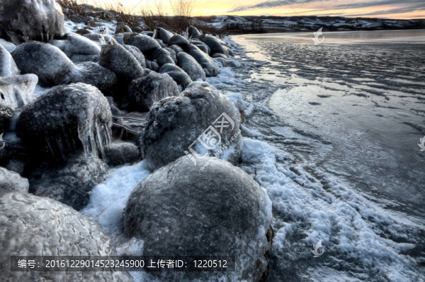湖心島冰形成