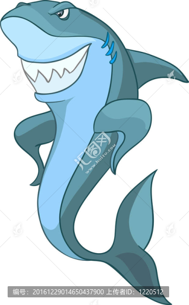 卡通人物的鯊魚