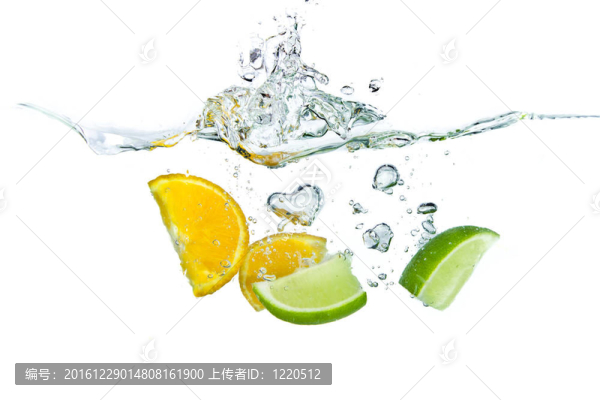 柑橘類水果飛濺