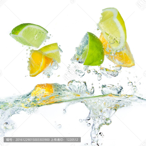 柑橘類水果飛濺