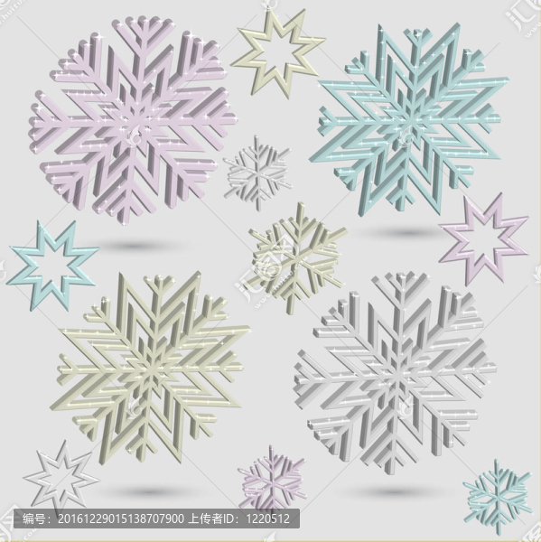 向量的三維雪花
