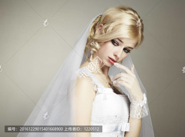 美麗新婚新娘畫像