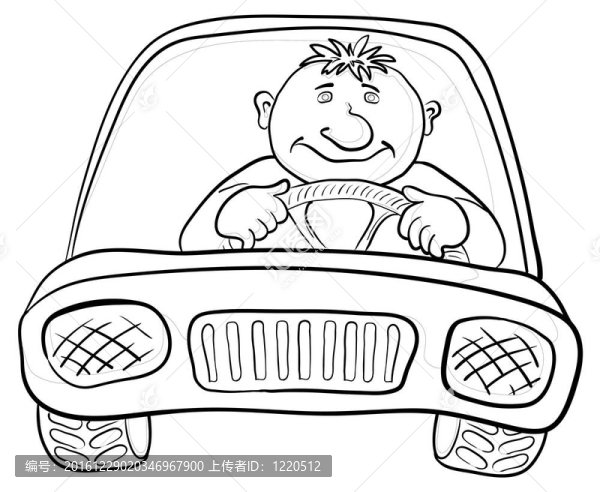汽車與司機；輪廓