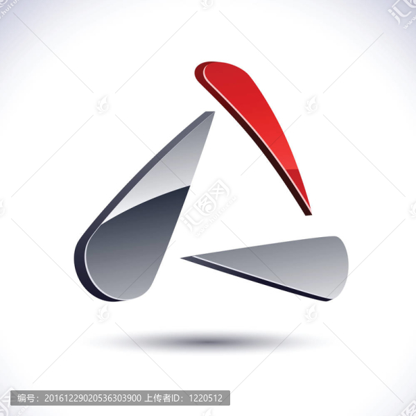 抽象三維圖標(biāo)。