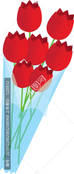 玫瑰的花束