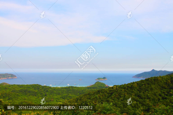 香港山和海岸景觀