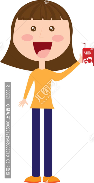 女孩奶