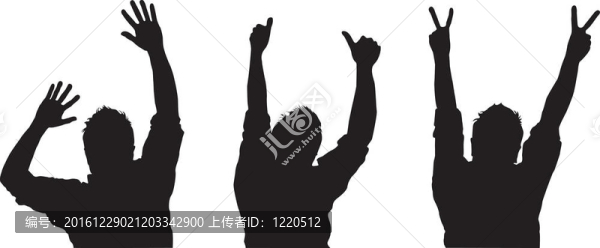 剪影的男人
