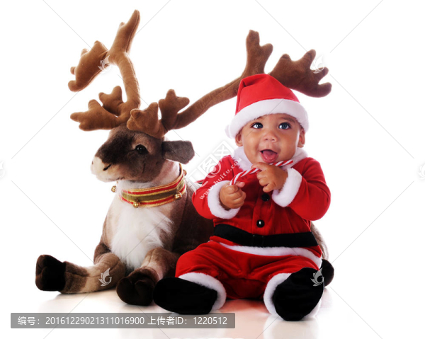 Santa與Reindeer