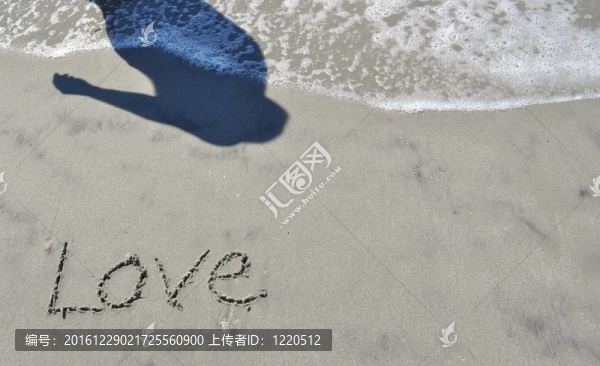 愛在沙灘上