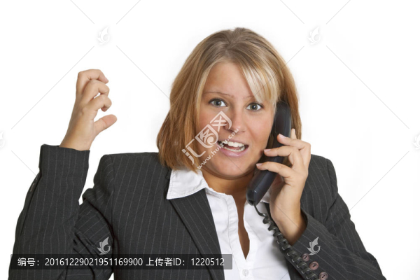 辦公室里有壓力的女人
