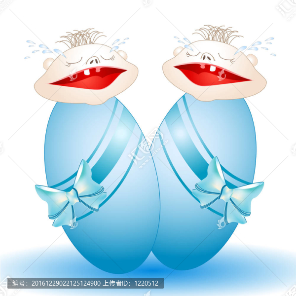 男孩雙胞胎嬰兒哭
