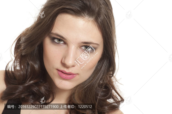 特寫鏡頭的年輕女子