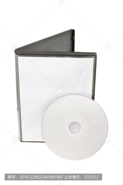 磁盤和白色DVD盒