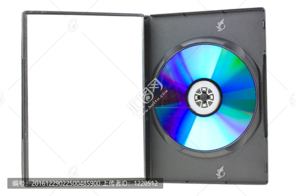 磁盤和白色DVD盒
