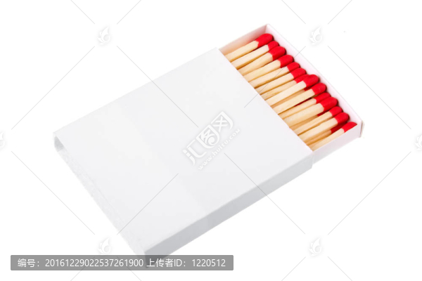 白盒子里的紅色火柴