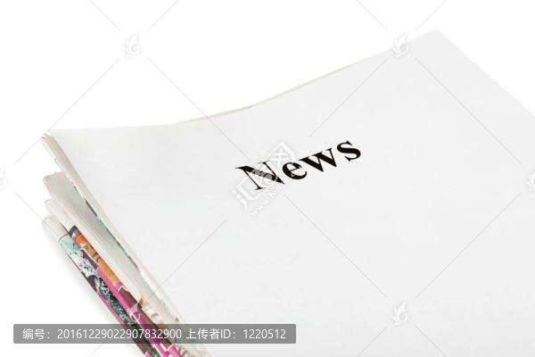 報紙新聞堆積