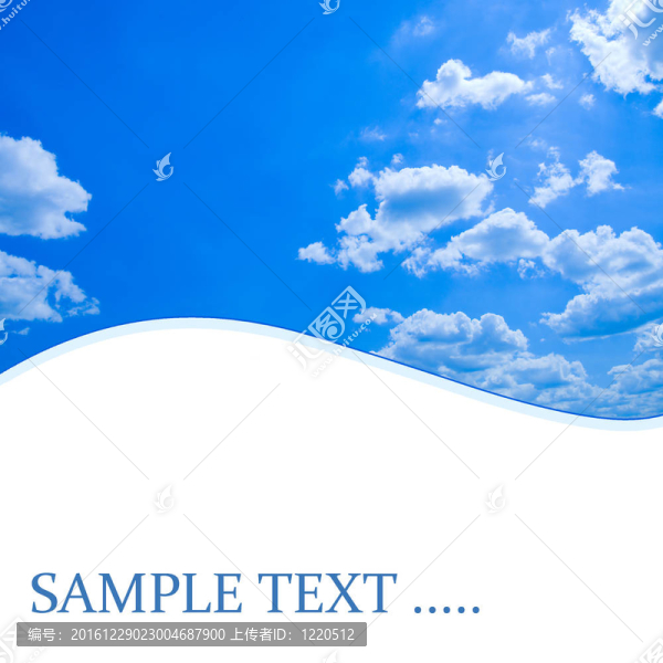 藍(lán)色陽光天空與空間的一些信息
