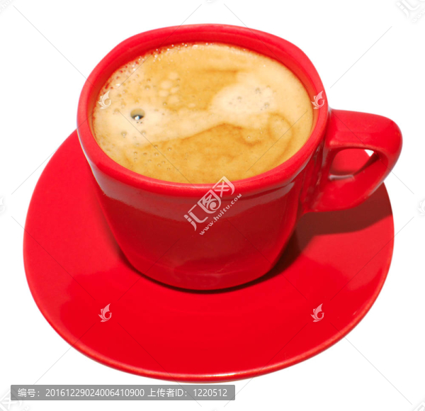 紅色咖啡杯