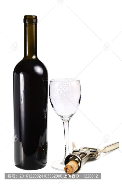 紅酒酒瓶及軟木螺絲