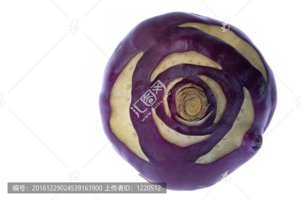 紫色的Kohlrabi,Macro