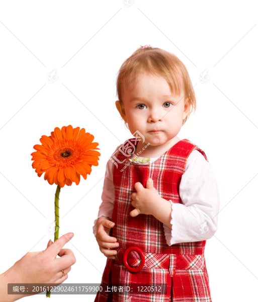 女孩與花