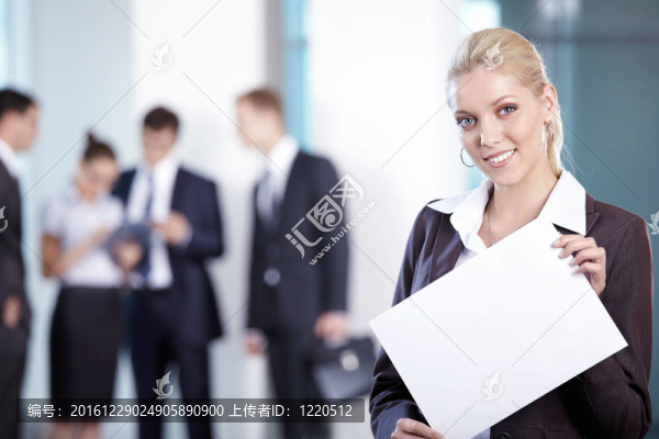 女商人用白版