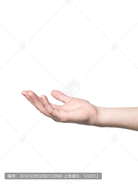 張開的手