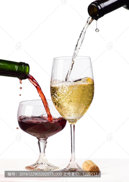 白葡萄酒和紅葡萄酒