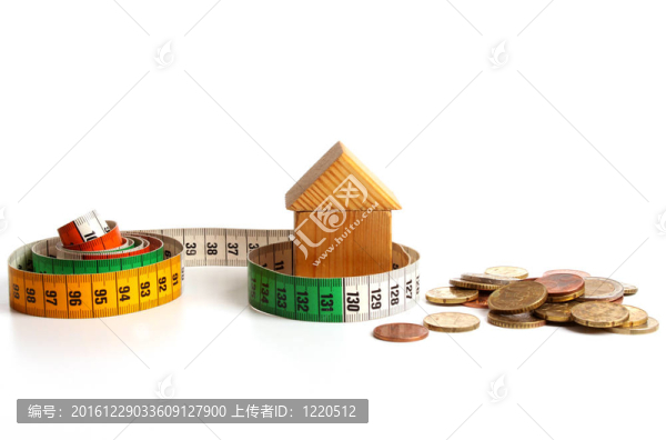 帶卷尺的房屋