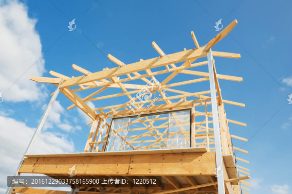 新家建筑框架。