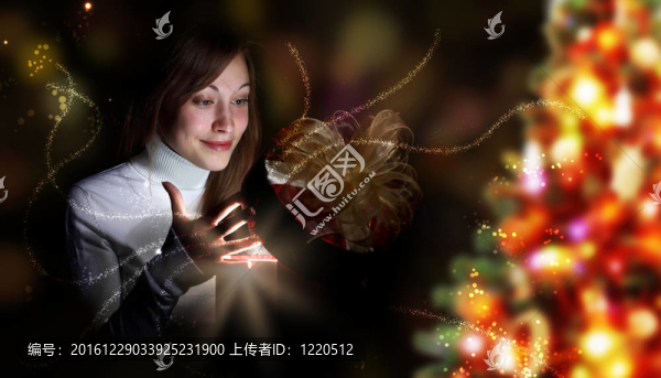 年輕女子讀魔法書