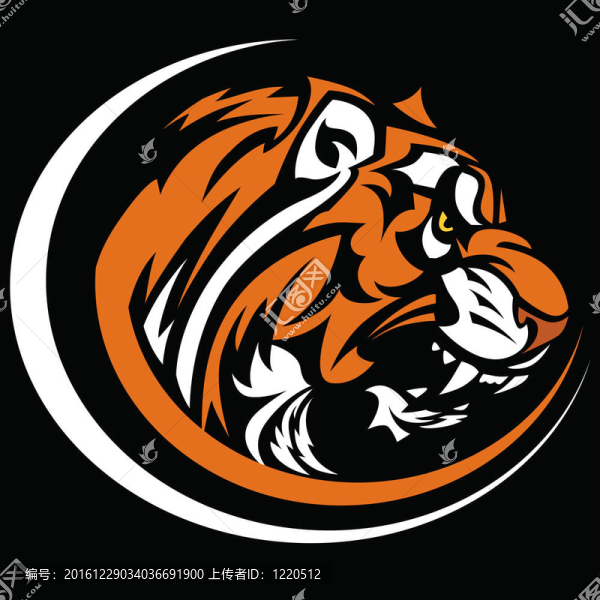 老虎吉祥物圖形圖片