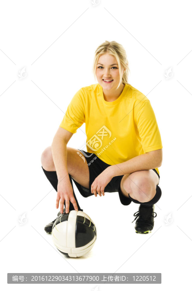足球的女人