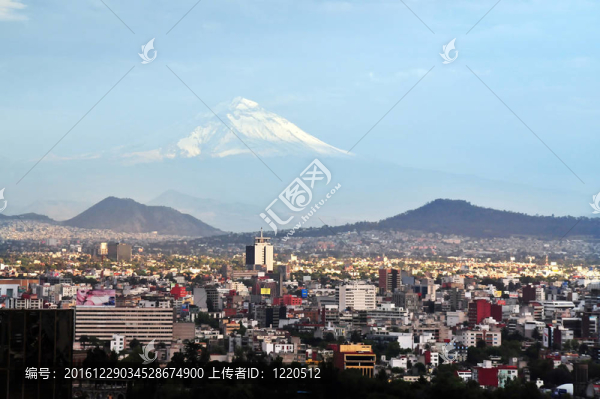 墨西哥城火山山觀