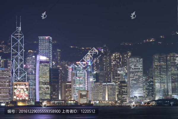 香港的夜景在2011圣誕節(jié)