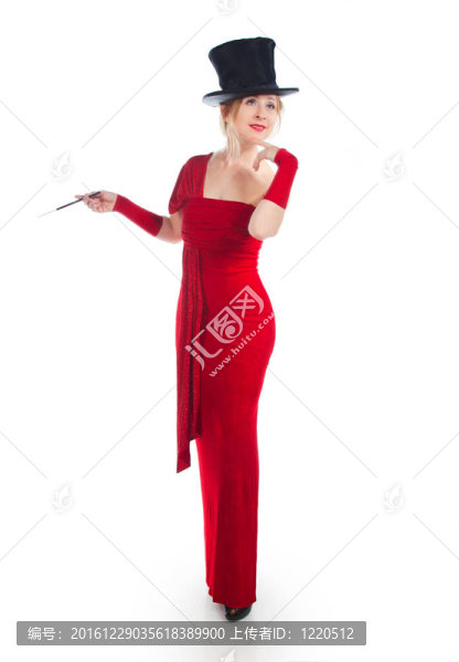 穿紅衣服的女人