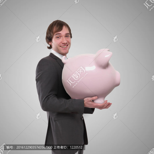 存錢罐和年輕人
